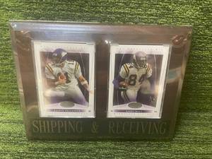 lot 108 image: Minnesota Vikings Shipping and Receiving  Daunte Culpepper & Randy Moss Plaque
