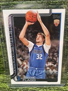 lot 24A image: 2025-26 Topps Flagship Cooper Flagg- Dallas Mavericks- RC ROOKIE CARD