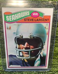 lot 398 image: 1977 Topps Steve Largent Rookie Card RC