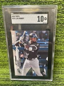 lot 410 image: 2020 Topps Series 2 FLAGSHIP RC Luis Robert SGC GEM MINT 10