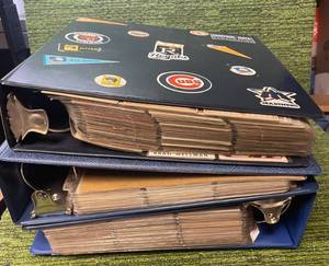 lot 416 image: 3 Large Albums of Assortment of MLB Baseball 80s,90s,00s