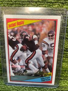 lot 466 image: 1984 Topps NFL Instant Replay Walter Payton- Chicago Bears HOF
