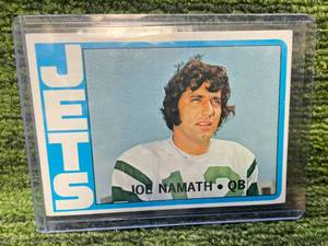 lot 433 image: 1972 Topps Joe Namath- NEW YORK JETS HOF & SUPER BOWL CHAMP