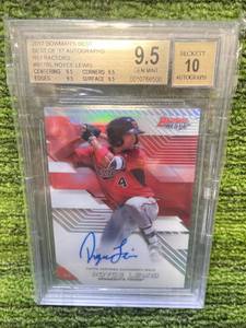 lot 478 image: 2017 Bowman Best- Best of 2017 Autographs Taylor Trammell Refractor Beckett Graded 9.5 Auto Gem Mint 10