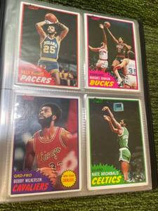 lot 452 image: 1981-82 Topps NBA Cards in Collectors Books- 10 Pages, 40 Cards