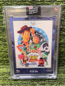 lot 35A image: 2025 Topps Now Disney Toy Story 30th Anniversary Encased Poster Card