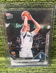 lot 316A image: 2025 Topps Now Cooper Flagg- Dallas Mavericks RC Rookie Card-