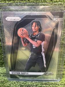 lot 404B image: 2024-25 Prizm- Stephon Castle  San Antonio Spurs-RC Rookie Card