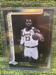 lot 404C image: 2025-26 Topps Blackout Parallel Variation Lebron James- Los Angeles Lakers