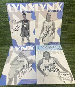 WNBA Minnesota Lynx Autographed Program Lot see details!!