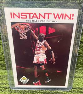 lot 476C image: 1998-99 Upper Deck UD Choice Instant Win Michael Jordan- Chicago Bulls