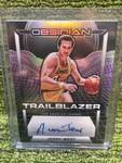 2024-25 OBSIDIAN TrailBlazer JERRY WEST "The NBA Logo"  Autograph- Los Angeles Lakers Legend- Numbered 11/35 TRADING CARD
