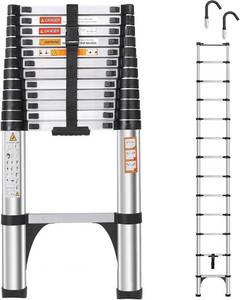 lot 23 image: Dezex 16.5 Feet Telescoping Extension Ladder