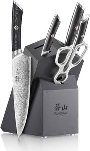 lot 40 image: Cangshan KURO Series 6-Piece Knife Block Set