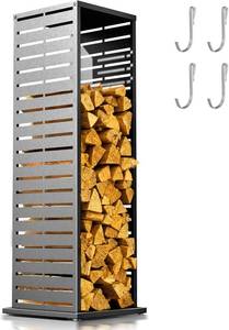 lot 98 image: Diyfire 4 Foot Firewood Rack with Louver Pattern