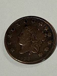 lot 18 image: 1833 Large Cent