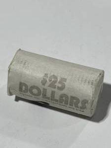 lot 26 image: Unopened Roll of Susan B. Anthony Dollars