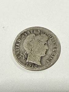 lot 41 image: 1916-S Barber Dime