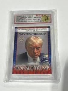 lot 47 image: Mint Donald Trump Mugshot Card
