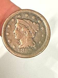 lot 48 image: 1852 Large Cent