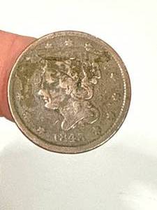 lot 51 image: 1843 Large Cent