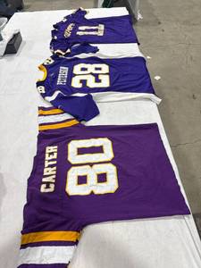 lot 0708 image: Vikings Football Jerseys