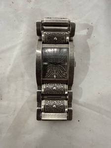 lot 0722 image: Guess Etched Metal Wristwatch