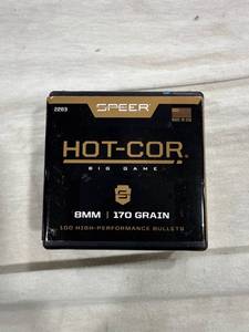 lot 0743 image: Speer Hot-Cor 8MM Bullets