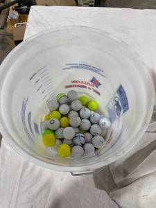 lot 0757 image: Bucket of Assorted Golf Balls