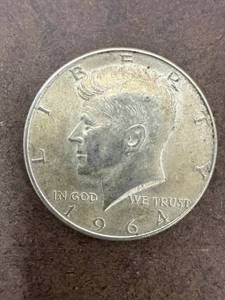 lot 0772 image: 1964D Kennedy Silver Half Dollar