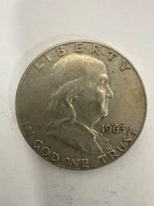 lot 0782 image: 1963D Franklin Half Dollar
