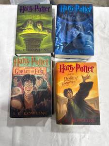 lot 0803 image: 4 Harry Potter Hardcover Books