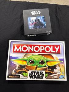 lot 0823 image: Star Wars Puzzle & Monopoly