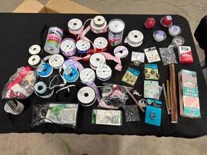 lot 0882 image: Assorted Craft Supplies Lot