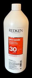 lot 197R image: O - Set of 3 Redken Pro-oxide 30 Volume Cream Developer 33.8 oz Bottles