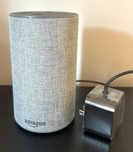 lot 198R image: O - Amazon Echo Smart Speaker with Power Adapter