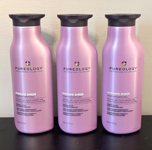 lot 256R image: O - Set of 3 Pureology Hydrate Sheer Shampoo 9 oz Bottles