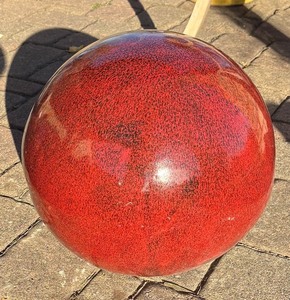 lot 267R image: SY - Red Terra-Cotta Garden Sphere