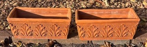 lot 273R image: SY - Pair of Terra-Cotta Planter Pots