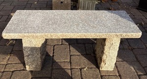 lot 275R image: SY - Granite Garden Bench