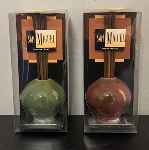lot 308R image: O - Set of 2 San Miguel Diffuser Sets - Somerset Pear and Serene Waters