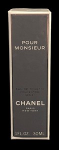 lot 338R image: O - New Sealed Bottle of Chanel Pour Monsieur Eau de Toilette 1oz Spray