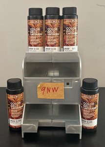 lot 366R image: O - Lot of 6 Redken Color Gels Lacquers 9NW 9.03 Cream Soda Hair Color Bottles