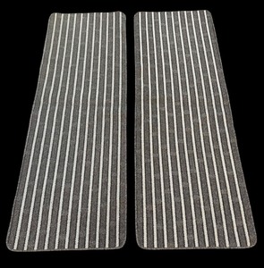 lot 460R image: G - Pair of Multy Home 24 x 71 Inch Striped Runner Rugs