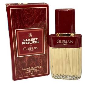 lot 15J image: Guerlain Habit Rouge Eau de Cologne Atomiseur 30ml with Box