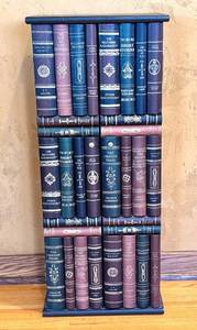 lot 46D image: LR - CD Cabinet with Faux Book Spine Doors