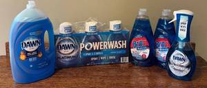 lot 174D image: K - Bulk Lot of Dawn and Brillo Dishwashing Supplies with Powerwash Starter Kit