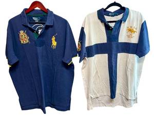 lot 235D image: Lot of 3 Polo Shirts - Ecko Unltd Size L and 2 Polo Ralph Lauren