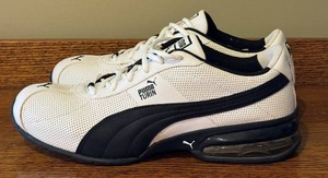 lot 238D image: Puma Turin Running Shoes Size 10.5 US White and Black