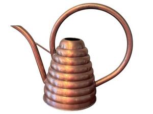 lot 242D image: Smith & Hawken Beehive Watering Can Decorative Copper Tone